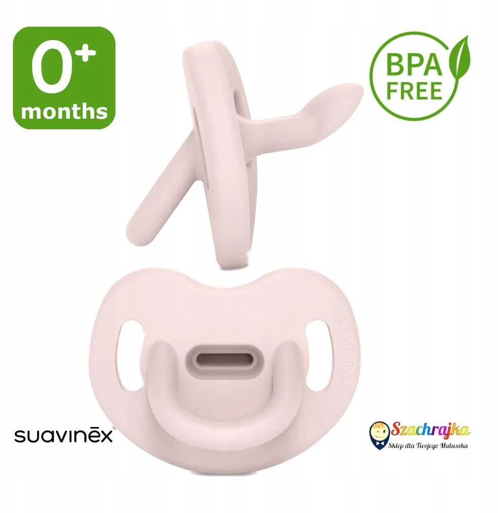 Canpol SUAVINEX - 308628-100 % SILIKONINIS ANATOMINIS RAFFATAS SX PRO/0-6M/ROŽINĖ/SPALVINĖ ESENCIJA