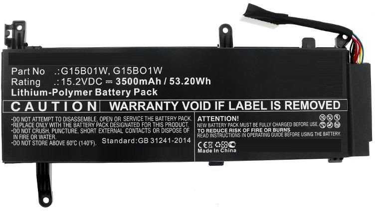 Coreparts Bateria Canyon Baterija 53.20Wh Li-Pol 15.2V