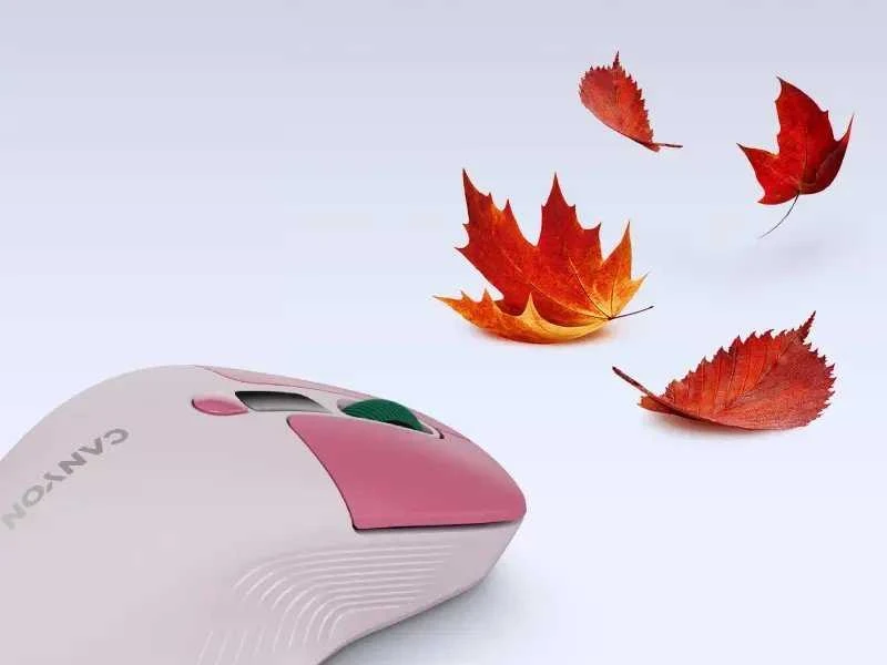 CANYON pelė MW-26 LCD tyli dvigubo režimo belaidė rožinė