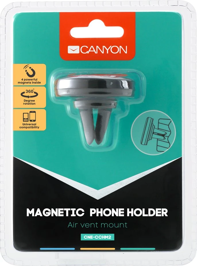 CANYON automobilinis laikiklis CH-2 Vent Magnetic Juodas