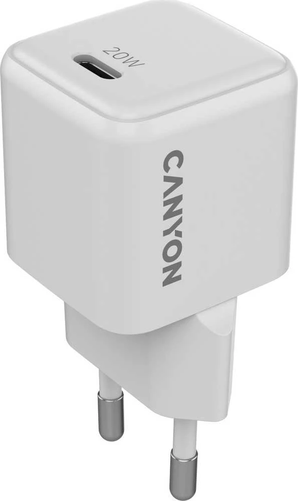 CANYON pakrovėjas CU20C GaN 20W 1xPD EU Baltas