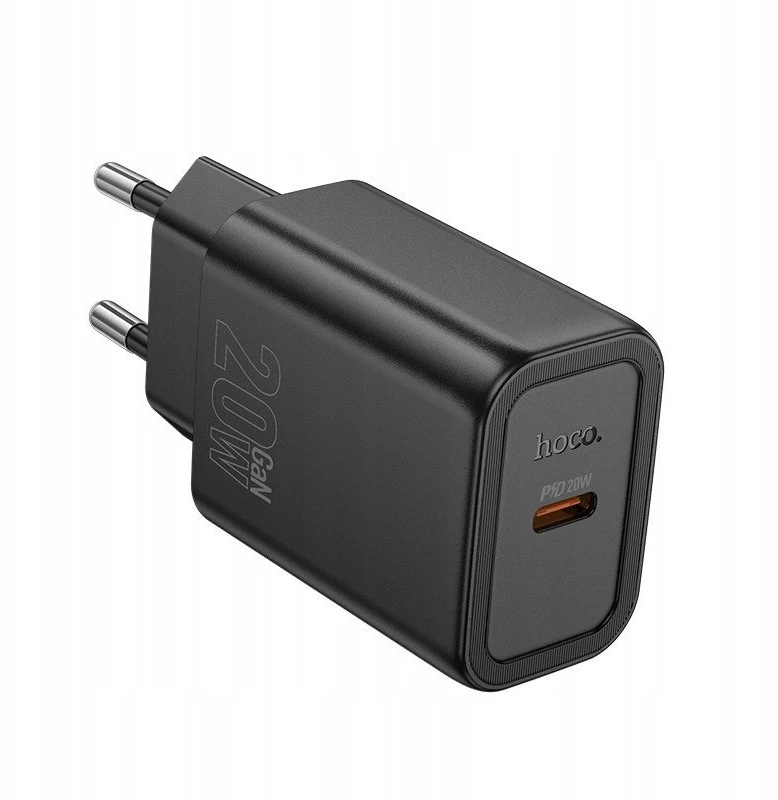 Įkroviklis Hoco N60 20W GaN USB-C juodas