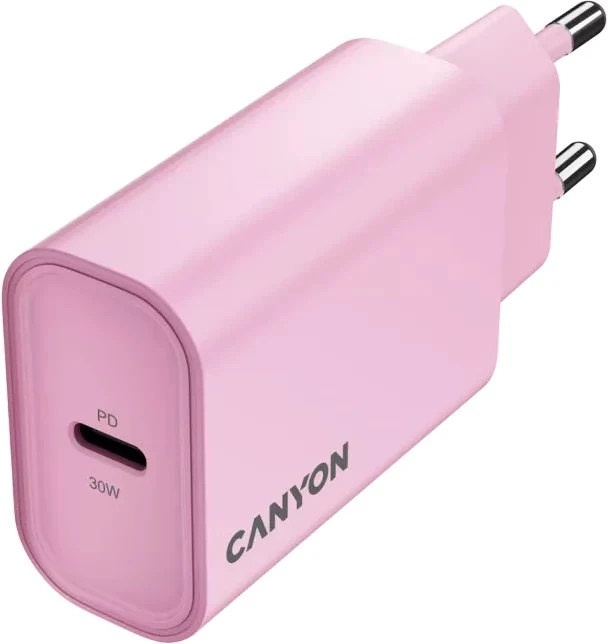 CANYON įkroviklis OnCharge 30CL Max Power 30W 1xPD EU Rožinė