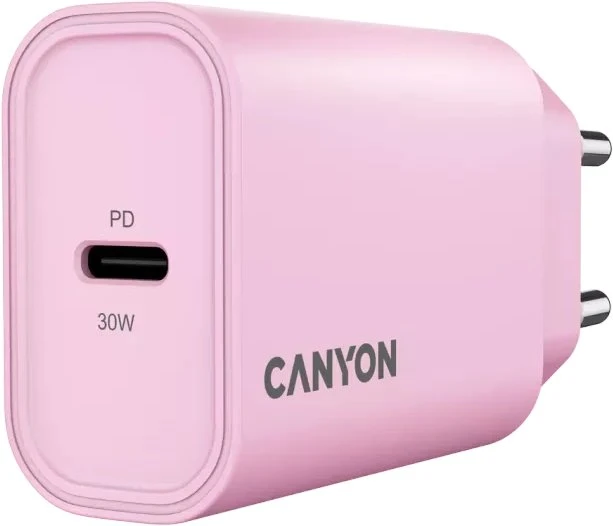CANYON įkroviklis OnCharge 30CL Max Power 30W 1xPD EU Rožinė