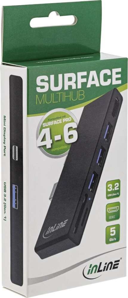 InLine MultiHub adapteris Surface Pro 4-6 pakuotėje