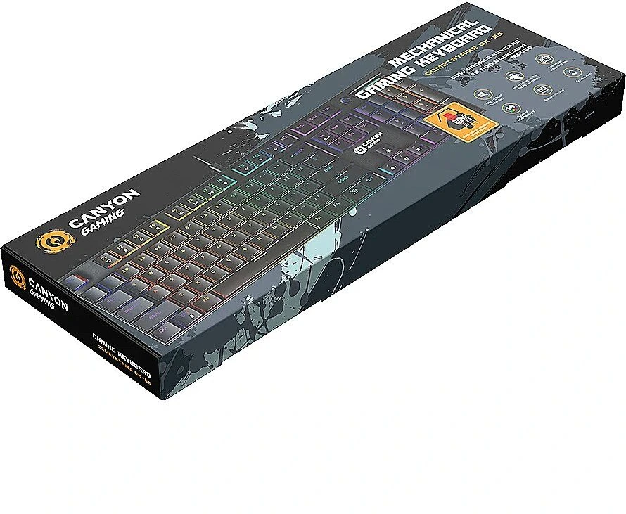 CANYON klaviatūra Cometstrike GK-55 EN/RU su laidu