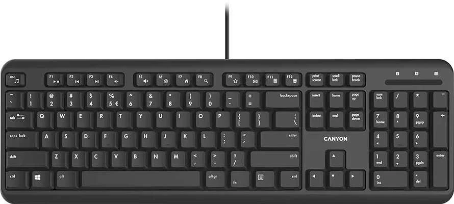 Klaviatūra Canyon HKB-20 EN Velvet (CNS-HKB02-UK/US)
