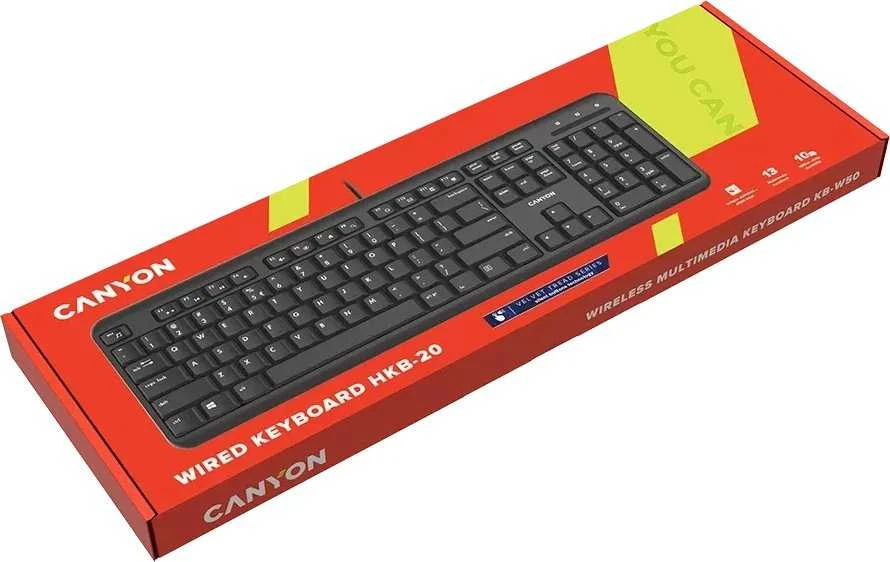 Klaviatūra Canyon HKB-20 EN Velvet (CNS-HKB02-UK/US)