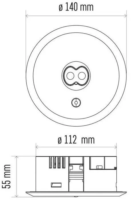 Avarinis šviestuvas 230V 3W 240lm, 3val., IP20, įleidžiamas, EMOS