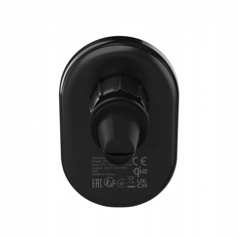 CANYON automobilinis įkroviklis OnGrip 105 15W Qi2 belaidis Juodas