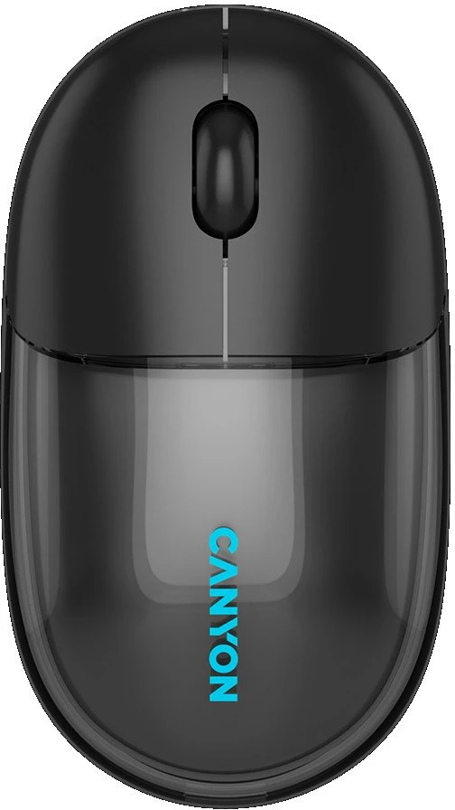 CANYON pelė OnClick 24 BT / belaidė permatoma / juoda
