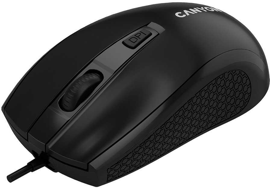 CANYON pelė M-4 su laidu Juodas