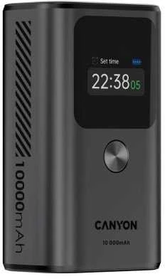 CANYON maitinimo blokas OnPower 130 TFT 10000 mAh PD30W tamsiai pilkas
