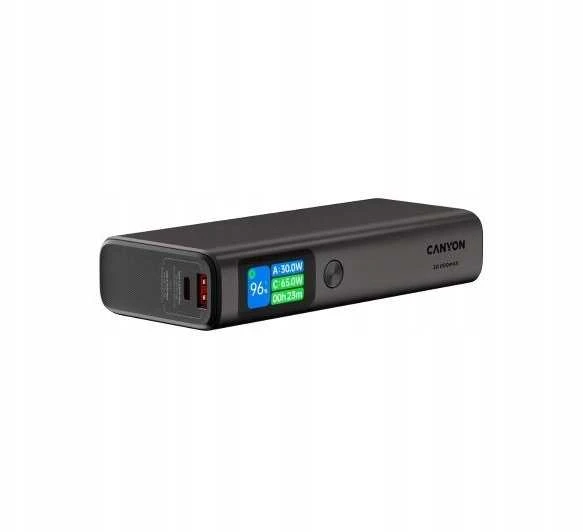 CANYON maitinimo blokas OnPower 230 TFT 20000 mAh PD130W tamsiai pilkas