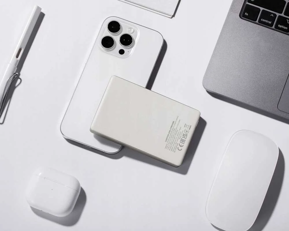 Canyon OnPower 510 slim MagSafe 10000 mAh PD 20W smėlio spalva