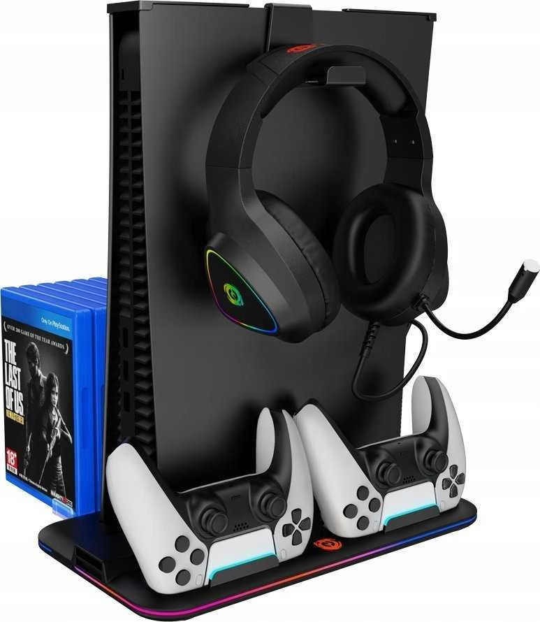 CANYON šaldymo stovas CS-5 RGB PS5 Charge Juodas