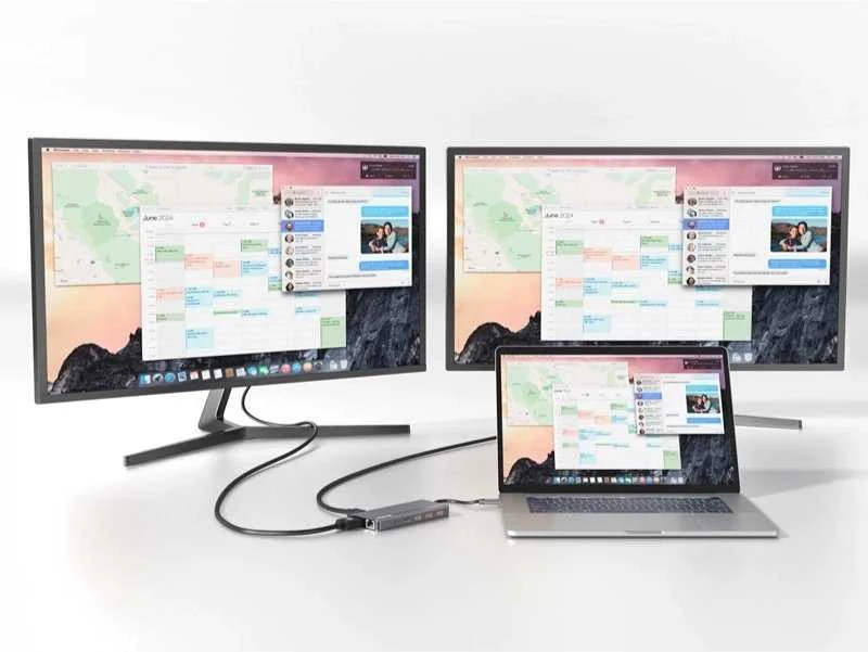 CANYON šakotuvas DS-16 13in1 4k USB-C pilkas