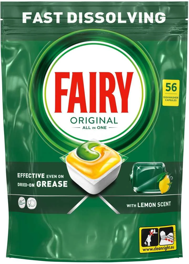 KAPSULĖS IND FAIRY ALLINONE LEMON 56VNT
