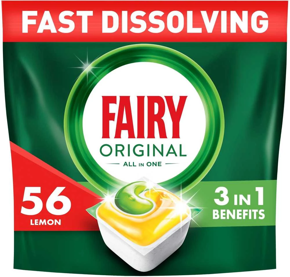 KAPSULĖS IND FAIRY ALLINONE LEMON 56VNT