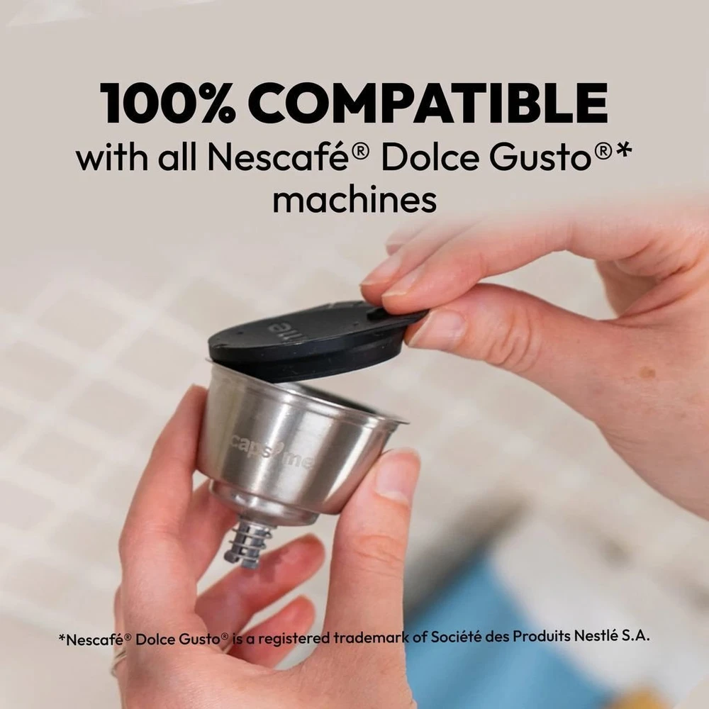Caps Me CAPSME Minimalist Pack daugkartinio naudojimo kapsulės (be kavos), Dolce Gusto