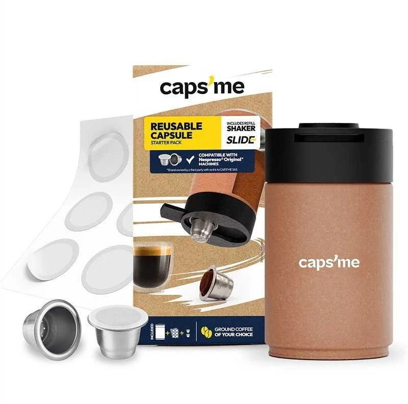 Caps Me CAPSME Minimalist Pack daugkartinio naudojimo kapsulės (be kavos), Nespresso