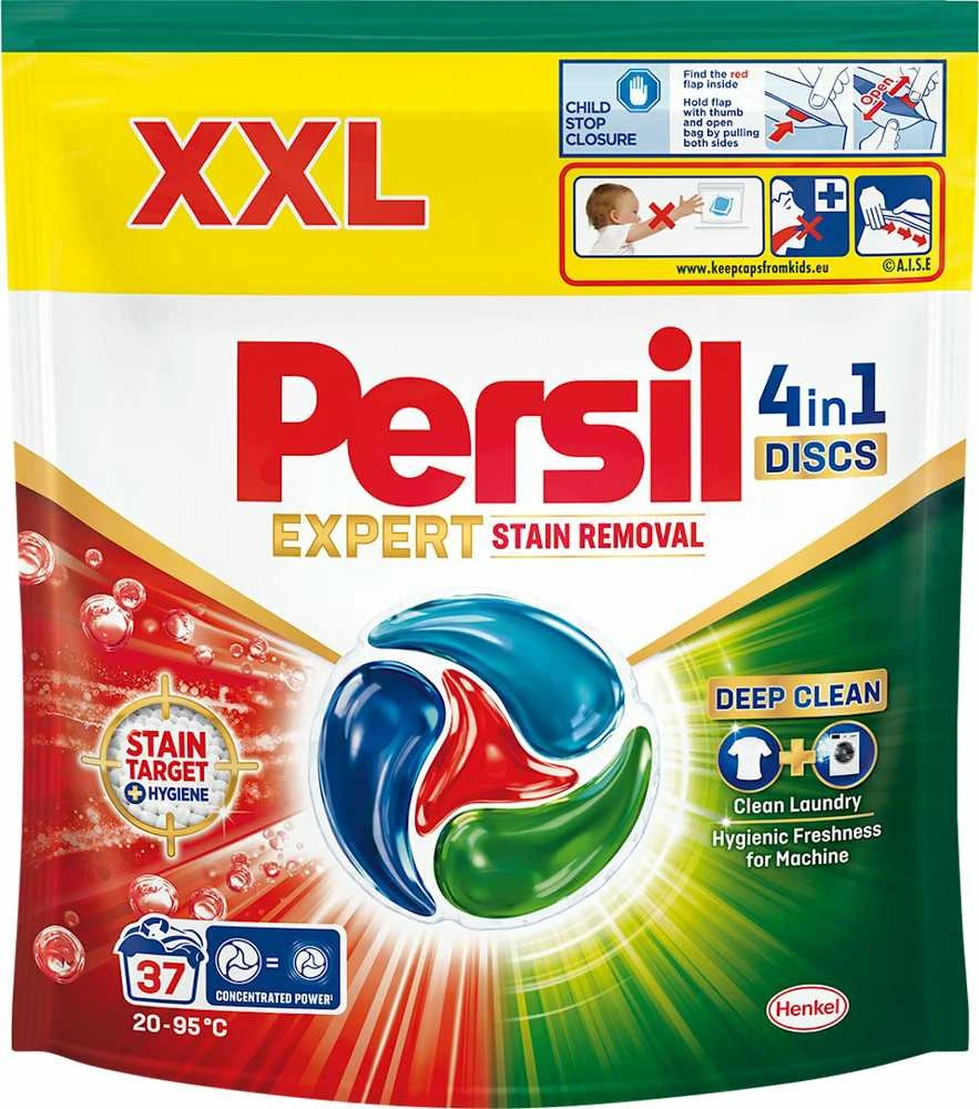 Skalbimo kapsulės PERSIL DISCS STAIN REMOVAL 37SK