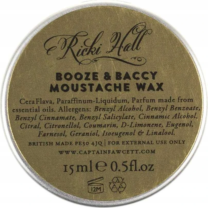 Captain Fawcett Ricki Hall ūsų ir tabako vaškas, 15 ml