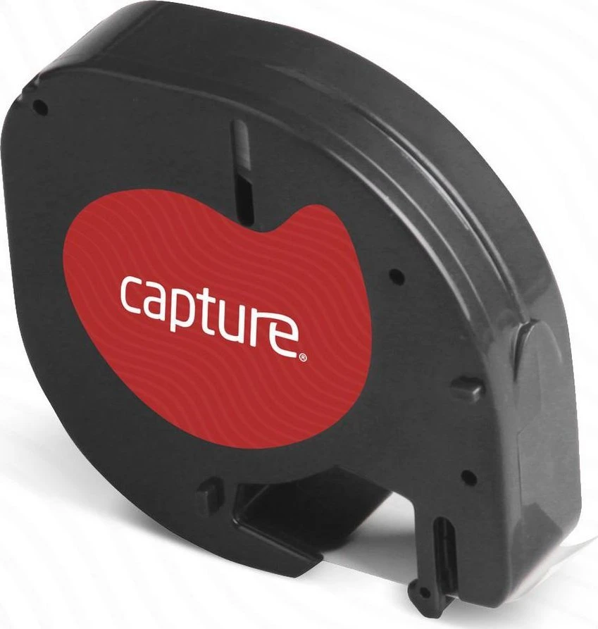 Capture 12mm x 4m Juodas on Baltas