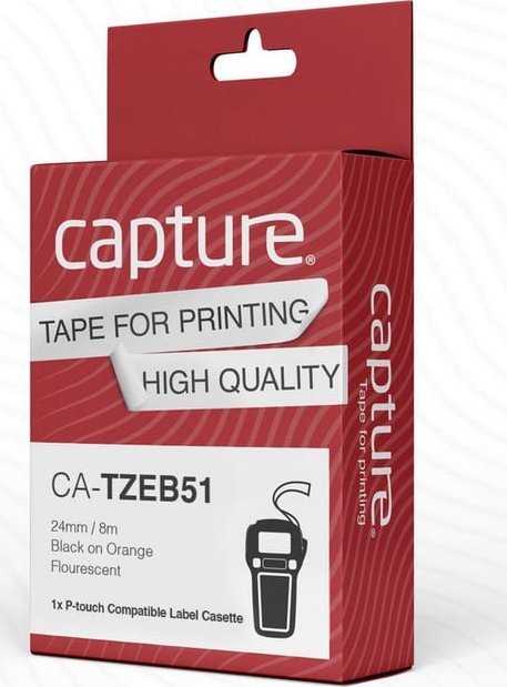 Capture 24 mm x 8 m juodas ant