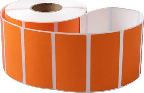 Capture Oranžinis label 45 x 32mm, Core