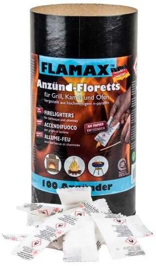 Flamax parafino uždegimo kubeliai popierinėje pakuotėje, 100 g