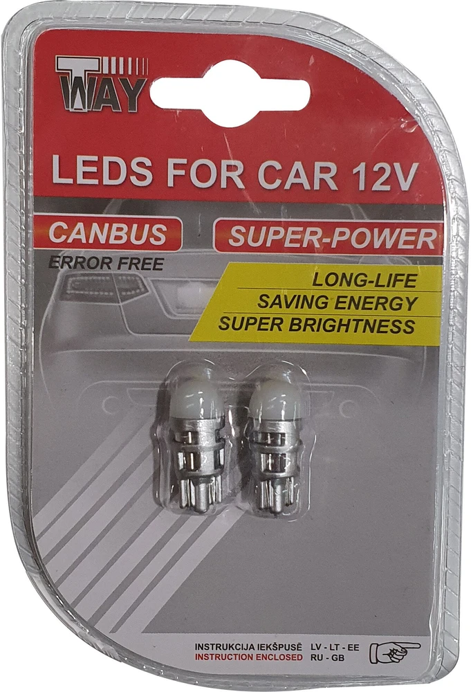 T Way Automobilio lemputė AutoDuals CB70262, LED, balta, 12 V