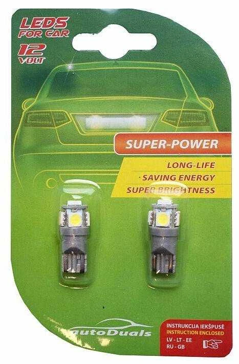 T Way Automobilio lemputė T4W BA9S, LED, balta, 12 V