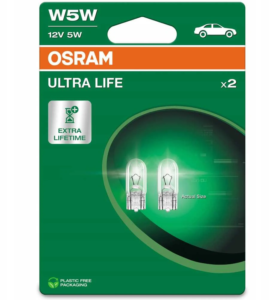 LEMP AUT OSRAM 2825ULT-02B 5W 12V BLI2