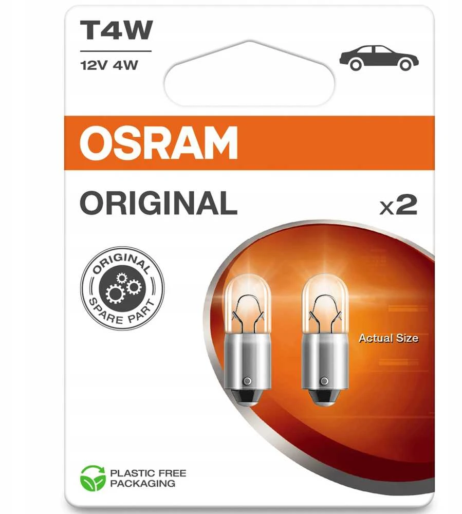 OSRAM Automobilinės lemputės 4W 12V BA9S 2vnt