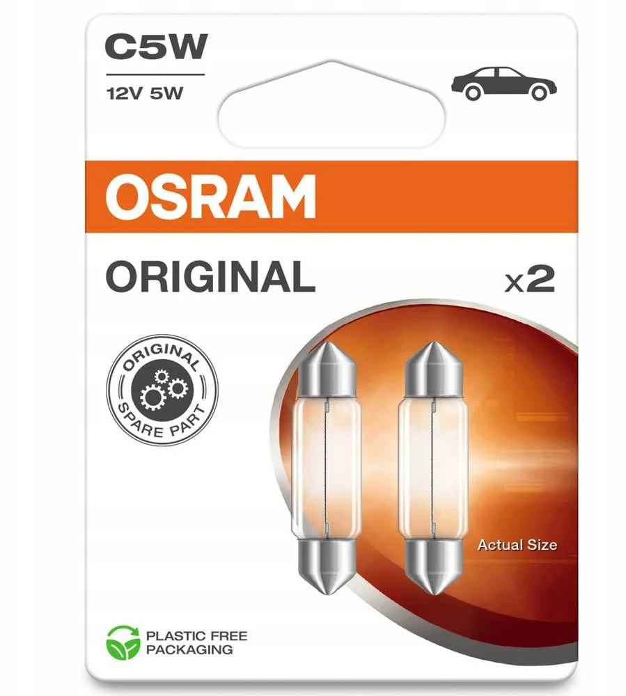 OSRAM Automobilinės lemputės 5W 12V SV8.5-8 2vnt
