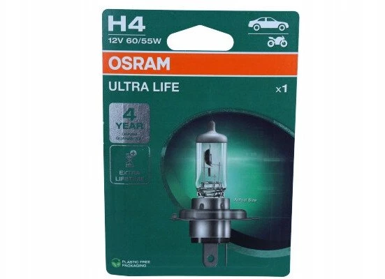 OSRAM Automobilinė lemputė ULTRA LIFE H4 60/55W 12V P43T 1vnt