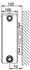 Caradon Compact radiatorius C22 400 x 1100mm