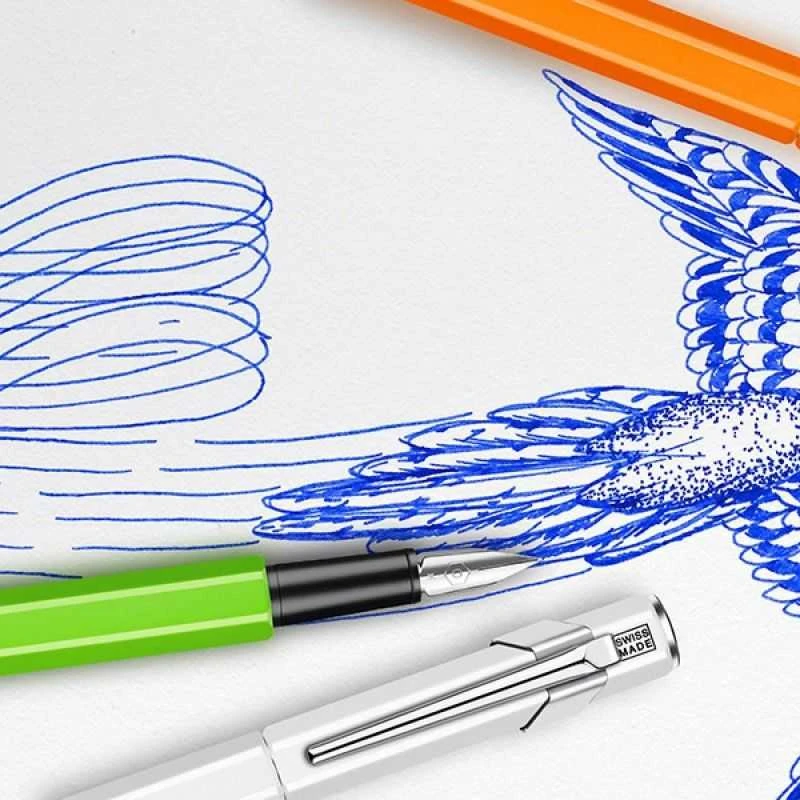 Caran d`Arche rašiklis CARAN D'ACHE 849 Fluo Line, M, oranžinė
