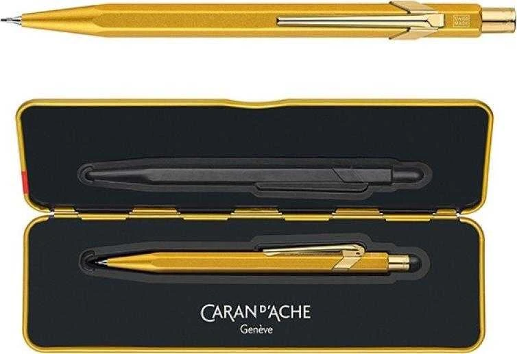 Caran d`Arche Ołówek automatinis CARAN D'ACHE 844 Goldbar, dėžutėje, geltona złoto