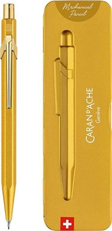 Caran d`Arche Ołówek automatinis CARAN D'ACHE 844 Goldbar, dėžutėje, geltona złoto