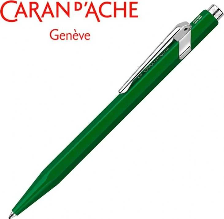 Žalias Caran d'Ache 849 tušinukas šešiakampiu korpusu