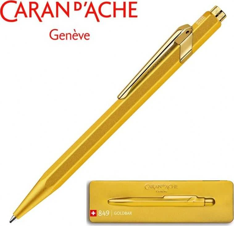 Caran d`Arche Długopis CARAN D'ACHE 849 Goldbar, M, dėžutėje, auksinė