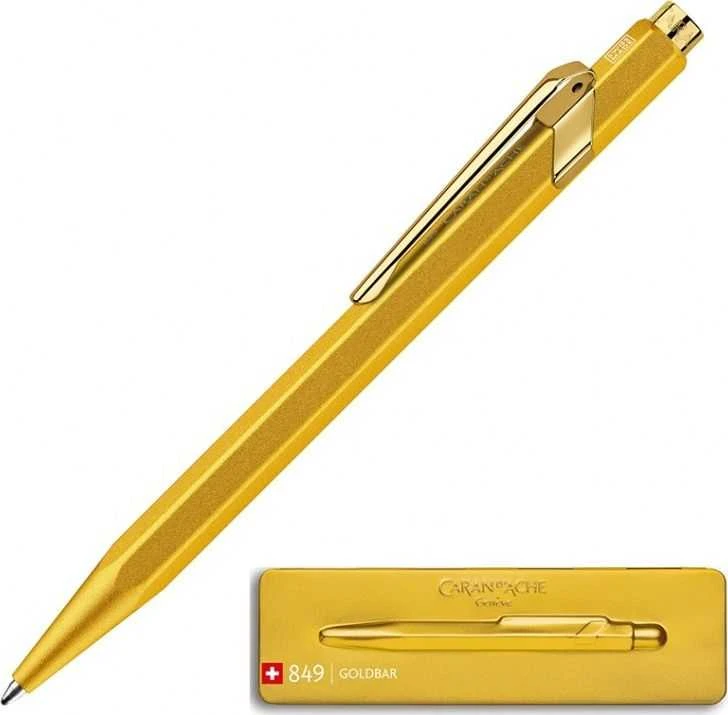 Caran d`Arche Długopis CARAN D'ACHE 849 Goldbar, M, dėžutėje, auksinė