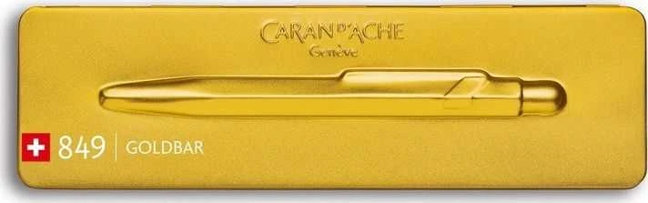 Caran d`Arche Długopis CARAN D'ACHE 849 Goldbar, M, dėžutėje, auksinė