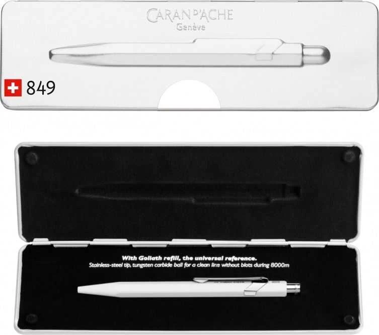 Caran d`Arche Długopis CARAN D'ACHE 849 Pop Line Fluo, M, dėžutėje, balta