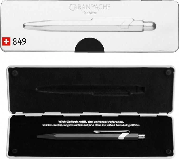 Caran d`Arche Długopis CARAN D'ACHE 849 Pop Line Fluo, M, dėžutėje, juoda