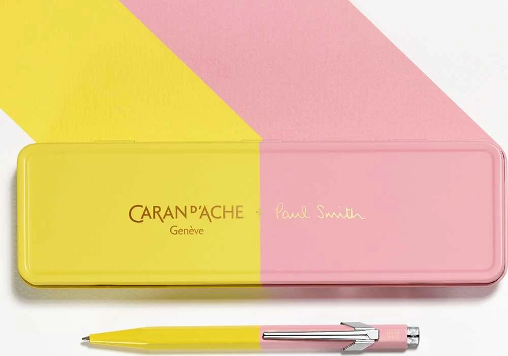 Caran d`Arche CARAN D'ACHE 849 Paul Smith Tušinukas Edition 4, M, dėžutėje, Chartreuse/Rose