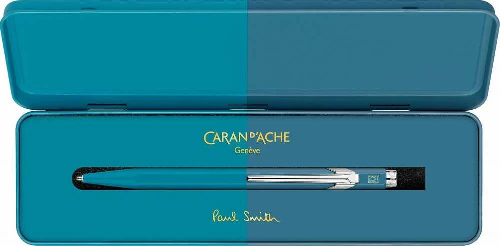 Caran d`Arche CARAN D'ACHE 849 Paul Smith Tušinukas Edition 4, M, dėžutėje, žalsvai mėlyna/plienas