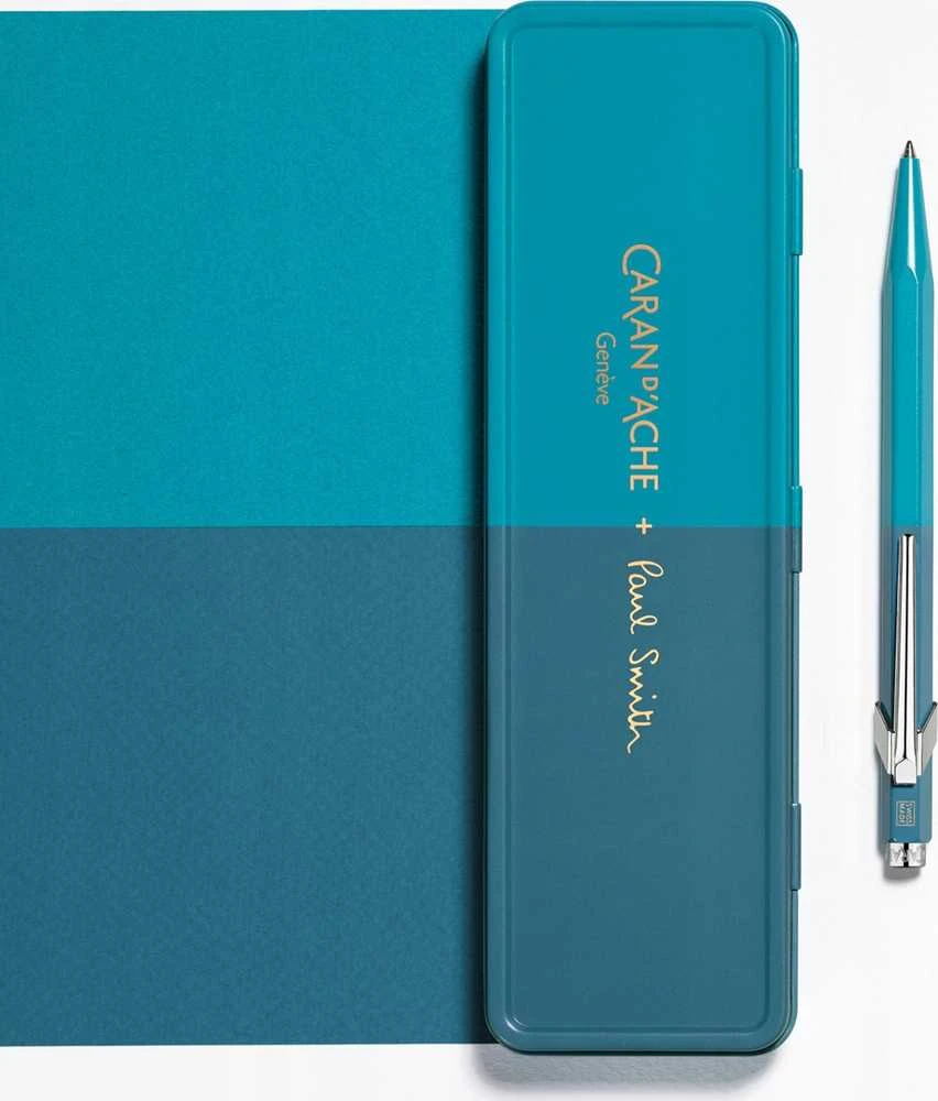 Caran d`Arche CARAN D'ACHE 849 Paul Smith Tušinukas Edition 4, M, dėžutėje, žalsvai mėlyna/plienas